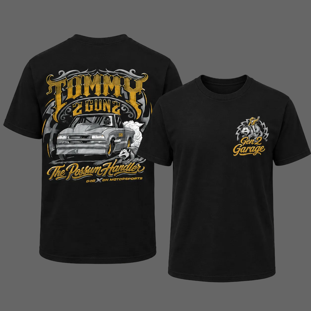 G2GxGH Motorsports Possum T-Shirt Pre Order